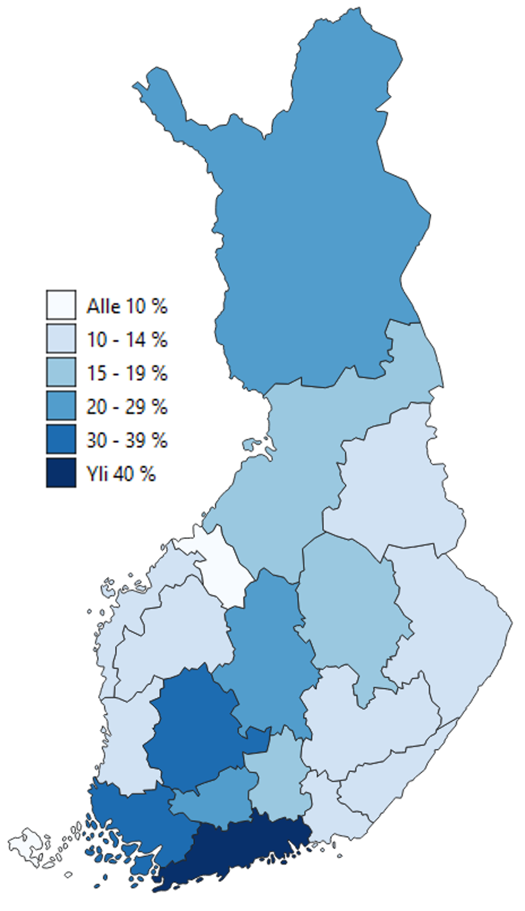 muuttohalukkuus maakunnittain